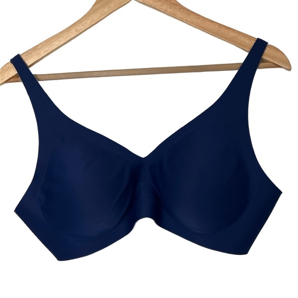 Knix Bra Womens Size XL Navy Blue T-Shirt No Underwire Soft Comfortable Cozy - Picture 1 of 8